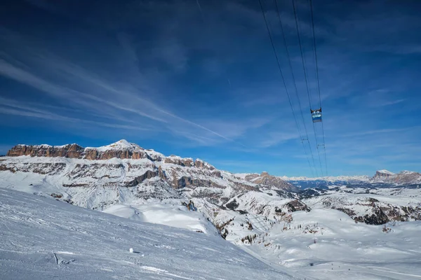 Skigebied in Dolomites, Italië — Stockfoto