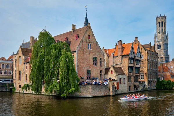Beroemd uitzicht op Brugge, België — Stockfoto