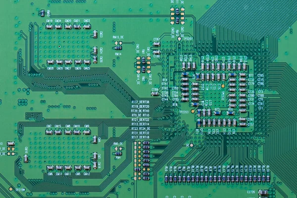Gros plan sur le circuit électronique — Photo