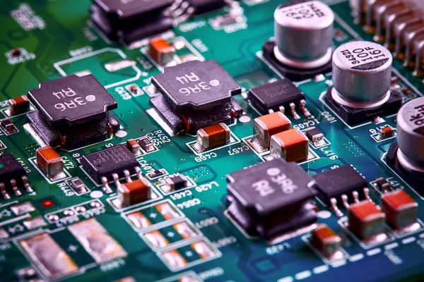 Electronic Circuit Board Close — Stock Photo, Image
