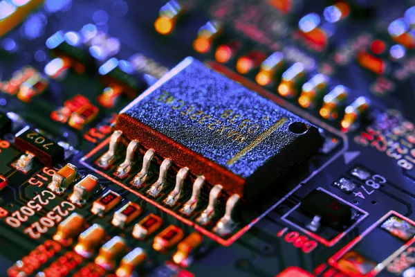 Electronic Circuit Board Close — Stock Photo, Image