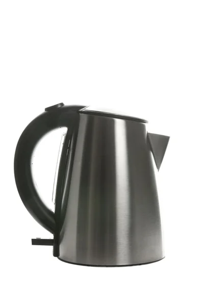 Silver grey kettle — Stock Photo, Image