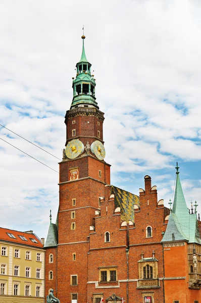 Stadhuis in wroclaw — Stockfoto