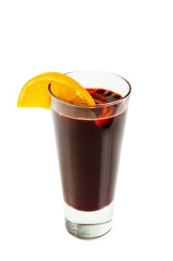 beyaz izole mulled şarap