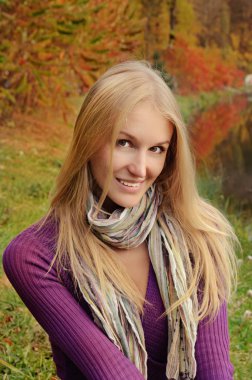 sonbahar kız portre