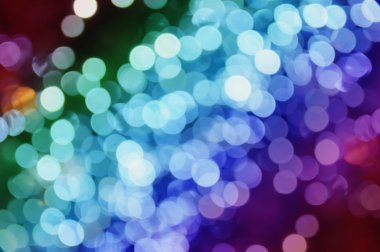 Noel gökkuşağı bokeh
