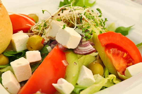 Griechischer Salat — Stockfoto