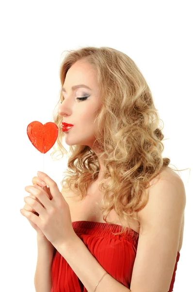 Sexy ragazza di San Valentino — Foto Stock