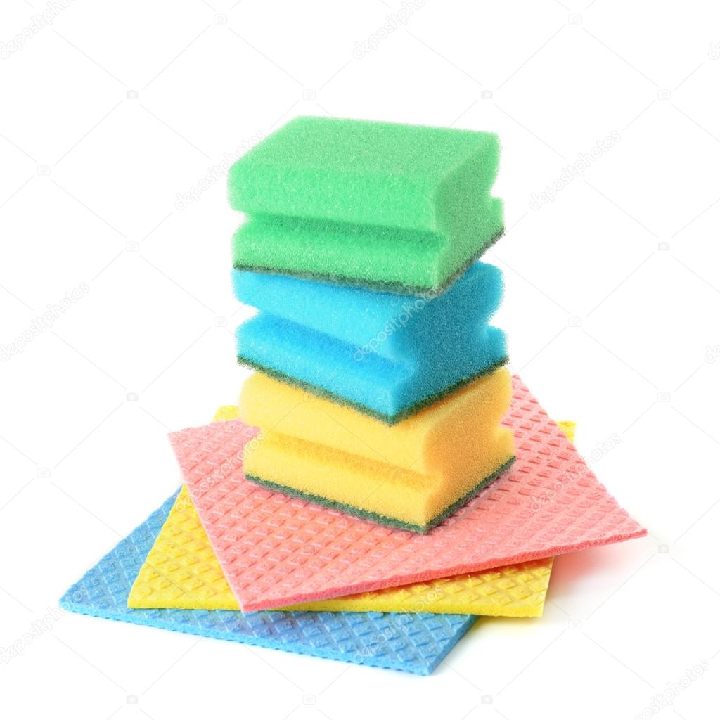 Group of kitchen sponges — Stock Photo © Roxana 17409277