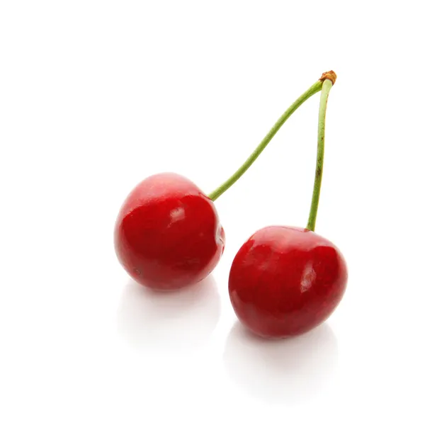 Dwa słodkie wiśnie — Zdjęcie stockowe