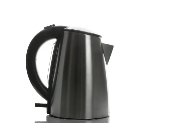 Silver grey kettle — Stock Photo, Image