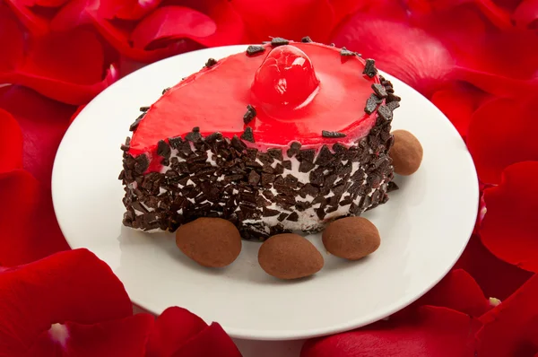 赤いゼリー ケーキ — ストック写真