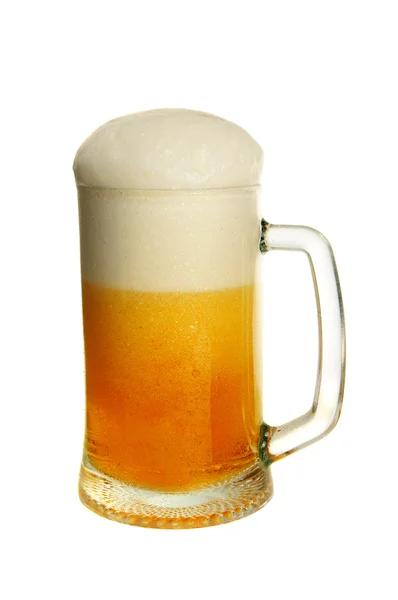 Bicchiere con birra — Foto Stock