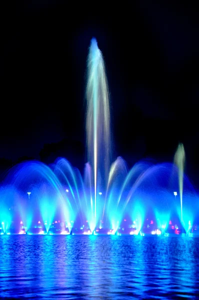 Wroclaw fountain show — Stock Photo, Image