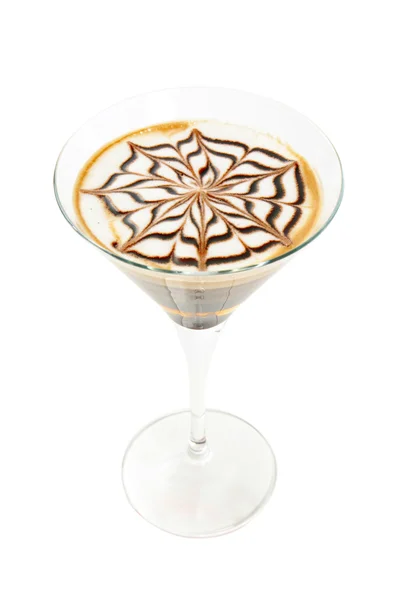 Coffee cocktail isolated — Stock Photo, Image