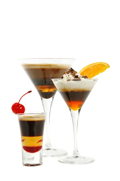 Group of coffee cocktails — Stock Photo, Image