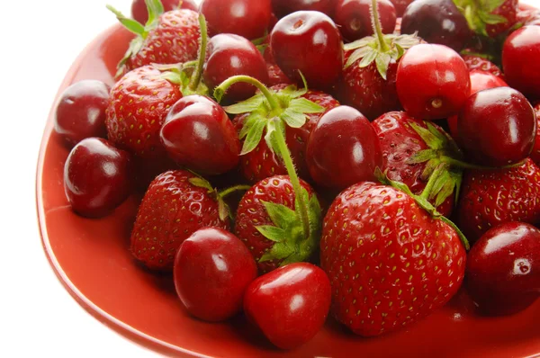 Strawberry and cherry — Stock Photo, Image