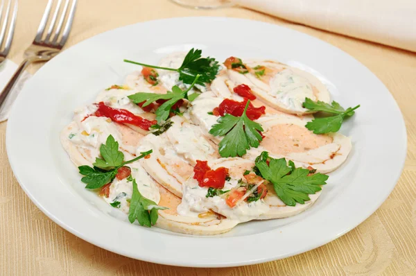 Cheese and chiken rolls — Stock Photo, Image