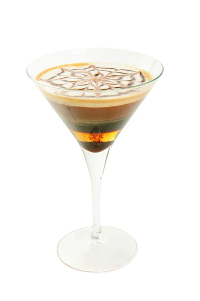 Coffee cocktail isolated — Stock Photo, Image