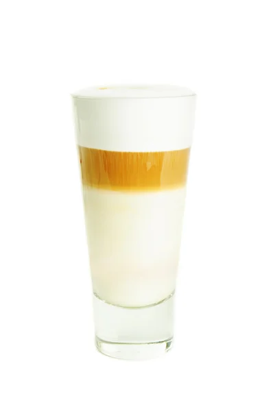 Latte na białym tle — Zdjęcie stockowe