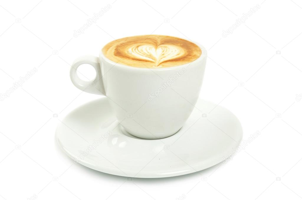 Cup with cappuccino