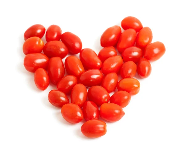 Cherry plum tomato Heart Royalty Free Stock Images