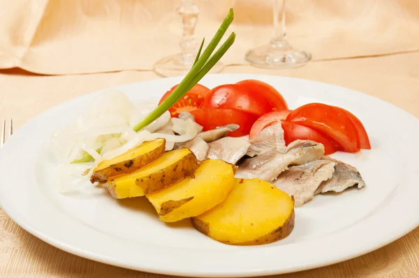 Sliced herring — Stock Photo, Image