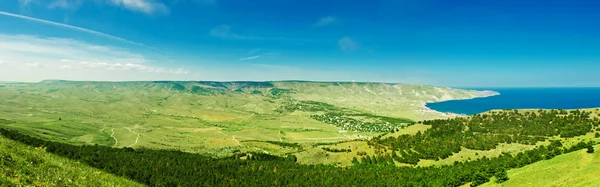 Mountain and sea panorama — Stock Photo, Image