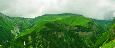 yeşil dağların Panoraması