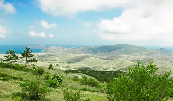 Mountain and sea panorama — Stock Photo, Image