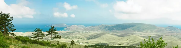 Mountain and sea panorama — Stock Photo, Image