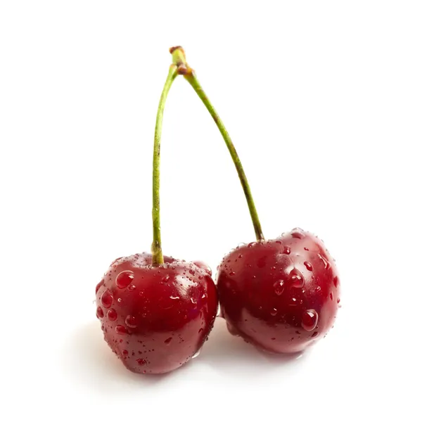 Dos cerezas dulces — Foto de Stock