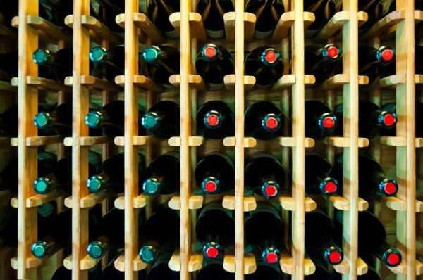 Wine bottles in the shop — Stock Photo, Image