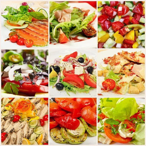 Collage with meals — Stock Photo, Image