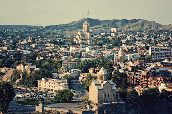 Вид на Тбилиси — стоковое фото