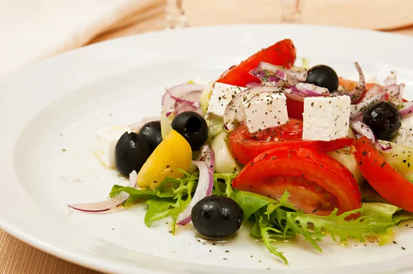 Griechischer Salat — Stockfoto