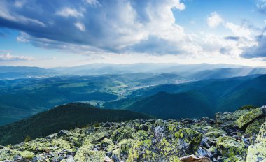 Karpatya dağ manzarası
