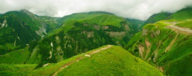 yeşil dağların Panoraması