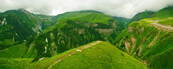 Green mountains panorama — Stock Photo, Image