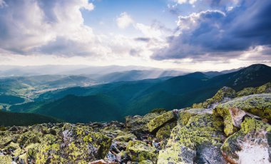 Karpatya dağ manzarası