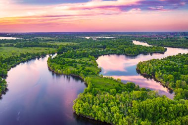 Kırsal yaz günbatımı