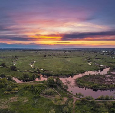 Kırsal yaz günbatımı