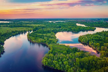 Kırsal yaz günbatımı