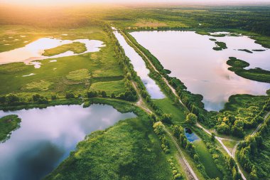 Kırsal yaz günbatımı