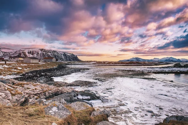 Hiver Norvège lac — Photo