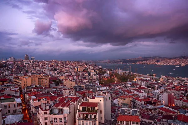 Istanbul dramatic sunset — Stock Photo, Image