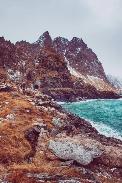 ノルウェーの冬の海 — ストック写真