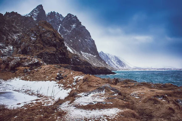 Inverno Norvegia mare — Foto Stock