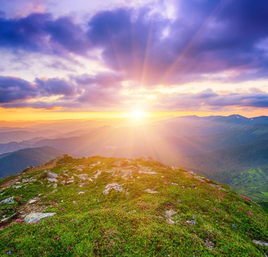 İnanılmaz dağ manzarası.