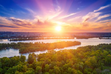 Kırsal yaz günbatımı